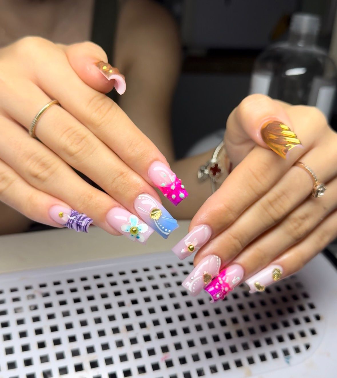 Floral Artistry nail design 6